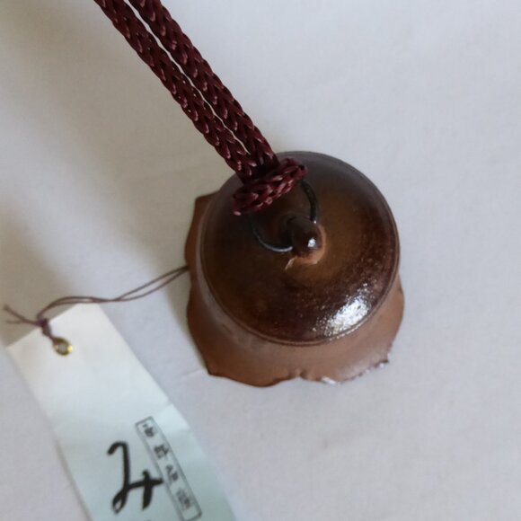 VINTAGE NEW TRADITIONAL JAPANESE NANBU CAST IRON FURIN TEMPLE BELL WIND CHIME - Picture 7 of 10